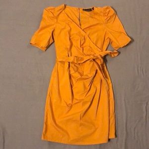 New York & Company mustard summer dress